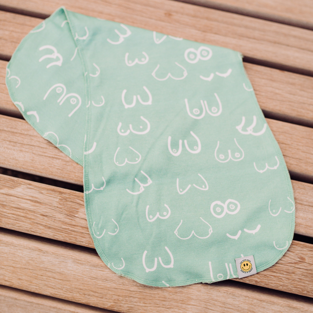 Boobs Burp Cloth