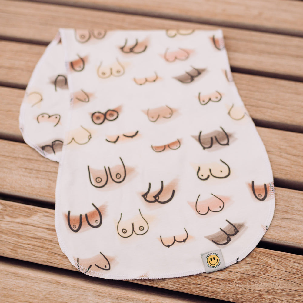 Boobs Burp Cloth